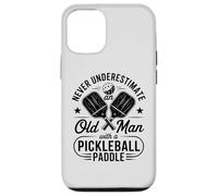 Non sottovalutare mai un vecchio con una pagaia da pickleball Custodia per iPhone 12/12 Pro