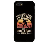 Non sottovalutare mai un vecchio con una pagaia da pickleball Custodia per iPhone SE (2020) / 7 / 8