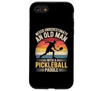 Non sottovalutare mai un vecchio con una pagaia da pickleball Custodia per iPhone SE (2020) / 7 / 8