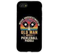 Non sottovalutare mai un vecchio con una pagaia da pickleball Custodia per iPhone SE (2020) / 7 / 8