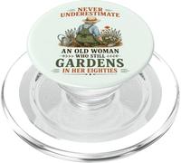 Non sottovalutare mai una vecchia che fa ancora giardinaggio in lei 80 PopSockets PopGrip per MagSafe