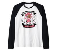 Non Sottovalutare mai Una Vecchia Signora Che AMA la Line Maglia con Maniche Raglan