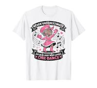 Non Sottovalutare mai Una Vecchia Signora Che AMA la Line Maglietta