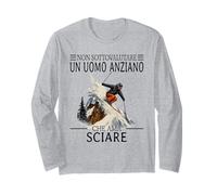 Non Sottovalutare Un Uomo Anziano Che AMA Sciare Maglia a Manica