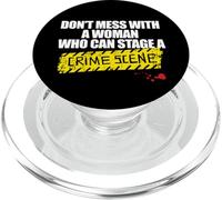 NON SPASCIUGARE CON UNA DONNA CHE PUÒ CONDIVIDERE UN Meme dei fan della scena del CRIMINE PopSockets PopGrip per MagSafe