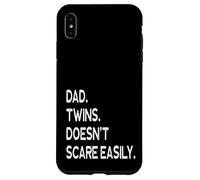 Non Spaventa Facilmente Gemelli 2 Due Bambini Papà Festa del Papà Custodia per iPhone XS Max