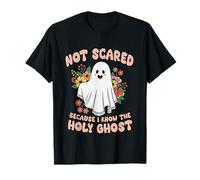 Non spaventato perché conosco Lo Spirito Santo Halloween Christian Maglietta