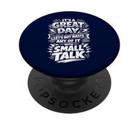 Non sprecare una grande giornata con Small Talk PopSockets PopGrip Adesivo