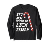 Non Sta Andando a leccarsi Natale Scherzo Umorismo Maglia a Manica