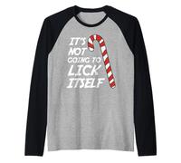 Non Sta Andando a leccarsi Natale Scherzo Umorismo Maglia con Maniche Raglan