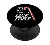 Non sta andando a leccarsi Natale scherzo umorismo PopSockets PopGrip Adesivo
