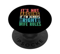 Non sta discutendo se ho sempre ragione la moglie regola la coppia PopSockets PopGrip Adesivo
