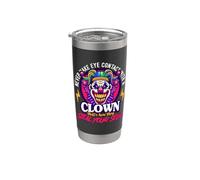 Non stabilire mai il contatto visivo con il clown professionale del circo del clown Bicchiere termico in acciaio inox doppia parete