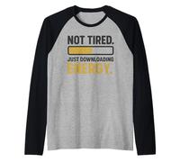Non Stanco Solo scaricando Energy Yellow Maglia con Maniche Raglan