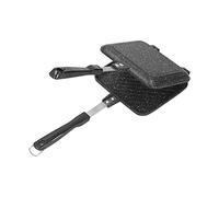 Non Stick Double Sided Breakfast Pan Aluminum Sandwich Bread Pancake Frying Pan 450℃ Heat Handle Gas Electric Stove Fit Kitchen Camping Picnic Cookware