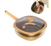 Non Stick Frying Pan - Kitchen Ware Pots | Cooking Pans Nonstick Skillet | 50x30x10cm Cookware With Lid | Titanium Alloy Kitchen Supplies For Electric Induction Stove Grilling Home Apartment