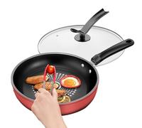 Non Stick Frying Pans - Nonstick Steak Frying Pan | Induction Nonstick Cooking Skillet With Lid | Ergonomic Cooking Skillet, Kitchen Tool For Breakfast Pancake Dinner Steak And Snacks
