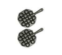 Non Stick Maker Mold Cast Iron Snail Baking Plates for Oven, Dishwasher & Fridge Safe â 2pcs Kitchen Gadget for Homemade Octopus & Party Snacks