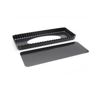 Non-Stick Tart Pan 14x6 Inch Rectangular Carbon Steel | Non- coating, easy food release, quick cleanup, rectangular shape, 14x6 inch size