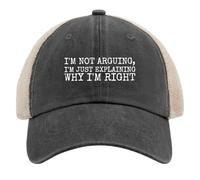 Non STO discutendo, STO Solo spiegando perché Ho Ragione. Cappellino da Camionista da Uomo alla Moda con Rete.