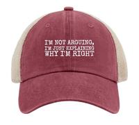 Non STO discutendo, STO Solo spiegando perché Ho Ragione. Cappellino da Camionista da Uomo alla Moda con Rete.