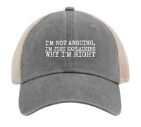 Non STO discutendo, STO Solo spiegando perché Ho Ragione. Cappellino da Camionista da Uomo alla Moda con Rete.