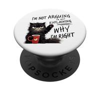 Non sto discutendo Sto solo spiegando perché ho ragione PopSockets PopGrip Adesivo