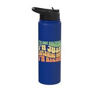 Non sto discutendo Sto solo spiegando perché ho ragione sarcastico Stainless Steel Insulated Water Bottle