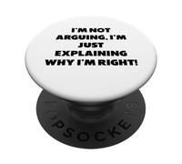"Non sto discutendo, sto solo spiegando perché" PopSockets PopGrip Adesivo