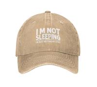 Non STO Dormendo, STO Solo Riposando Gli Occhi Donna Uomini Trucker Cappellino Cotone Berretto da Baseball Regolabile Cappello da Cowboy per Golf Viaggi All'Aperto