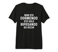Non STO Dormendo STO Solo Riposando Gli Occhi Papa Nonno Maglietta Premium