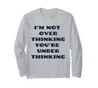 Non STO pensando Troppo Che stai pensando Divertente Maglia a Manica