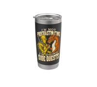 Non sto procrastinando Sto facendo missioni secondarie Dragon Knight Bicchiere termico in acciaio inox doppia parete