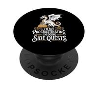 Non sto procrastinando Sto facendo missioni secondarie - RPG Gamer PopSockets PopGrip Adesivo