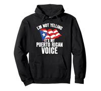 Non STO urlando È la mia Voce portoricana Porto Rico Felpa con Cappuccio