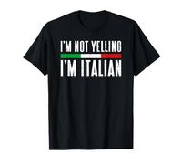 Non sto urlando Italia Italia Cultura Orgoglio Patrimonio italiano Maglietta