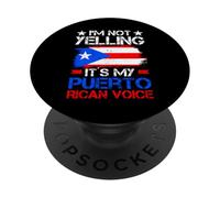 Non sto urlando la sua mia voce portoricana PopSockets PopGrip Adesivo