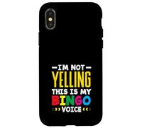 Non sto urlando questa è la mia voce da bingo Custodia per iPhone X/XS