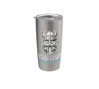 Non sto urlando questa è la mia voce vichinga mito nord Vikings Bicchiere termico in acciaio inox doppia parete