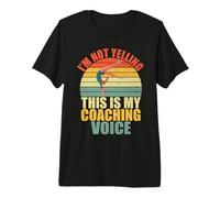 Non STO urlando Questo è Il Mio Coaching Voice Gymnastics Coach Maglietta Premium