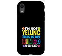 Non sto urlando Questo è il mio giocatore di Bingo Voice Bingo Custodia per iPhone XR