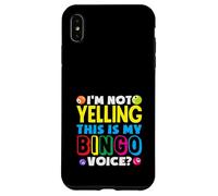 Non sto urlando Questo è il mio giocatore di Bingo Voice Bingo Custodia per iPhone XS Max