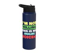 Non sto urlando Questo è il mio giocoliere vocale giocoliere Stainless Steel Insulated Water Bottle