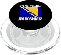 Non sto urlando Sono Bosniaco Bandiera della Bosnia Cultura PopSockets PopGrip per MagSafe
