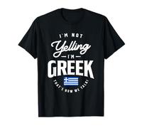 Non STO urlando Sono Greco Divertente Orgoglio Greco Maglietta