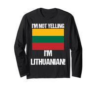 Non STO urlando Sono Paesi lituani Bandiera Lituania Maglia a Manica