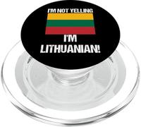 Non sto urlando Sono Paesi lituani Bandiera Lituania PopSockets PopGrip per MagSafe