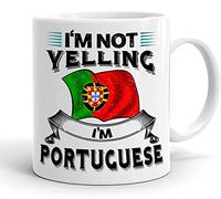 Non Sto Urlando, Sono Portoghese Tazze Da Tè Ceramica Tazze Di Caffè Divertenti Tazza Colazione Regalo Carino Per Anniversario Festa Della Mamma Regali Di Compleanno 330ml