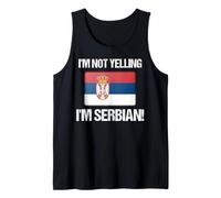 Non sto urlando Sono serbo Bandiera nazionale Serbia Canotta