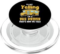 Non sto urlando, sono un autista di autobus, è così che parliamo in modo divertente PopSockets PopGrip per MagSafe